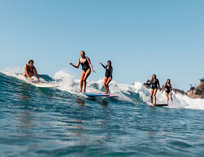Group Surf Lessons for Women in Panama